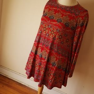 Boohoo Dress - Red/Multi